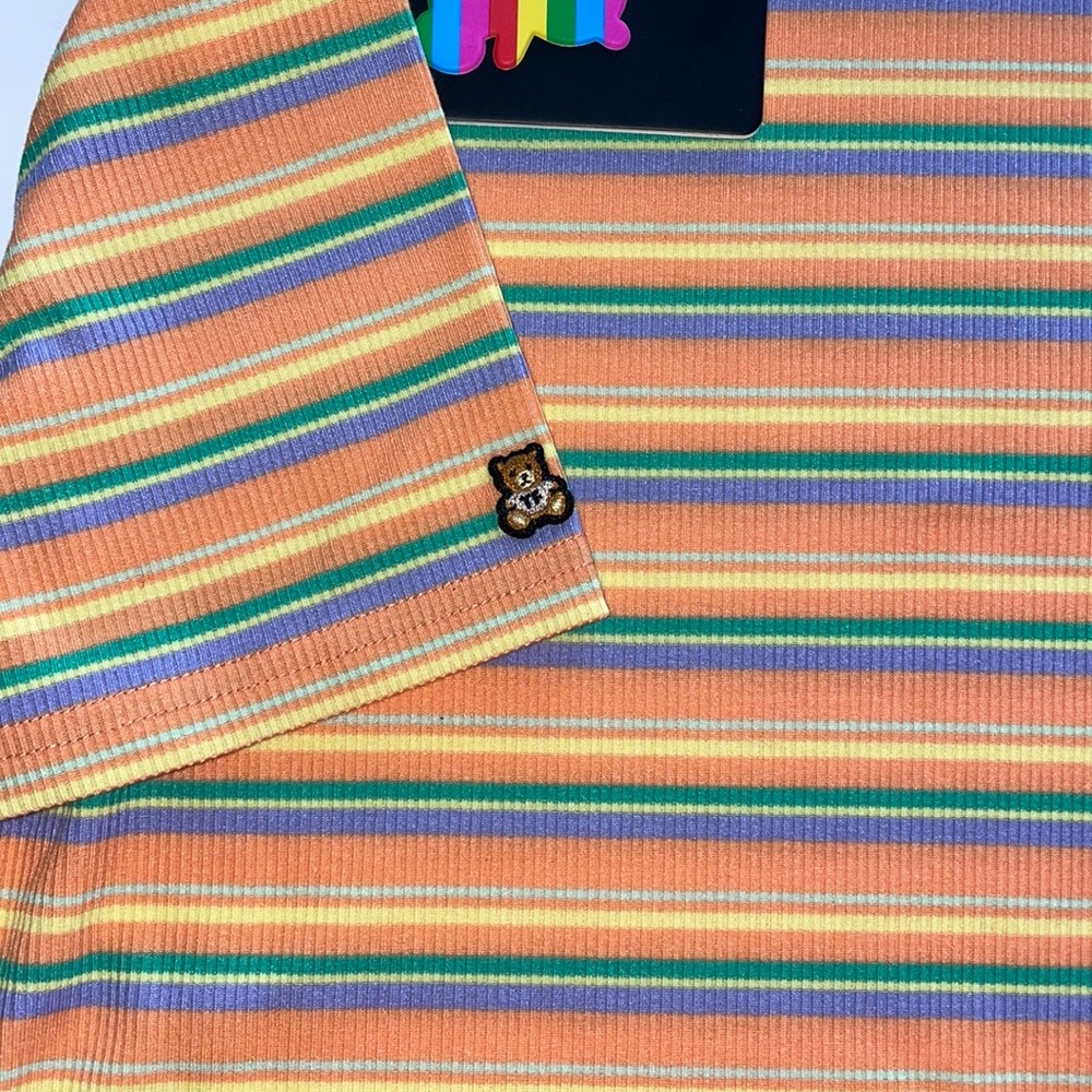 Teddy Fresh WOMEN'S RIB MOCKNECK ORANGE NWT - Picture 4 of 13